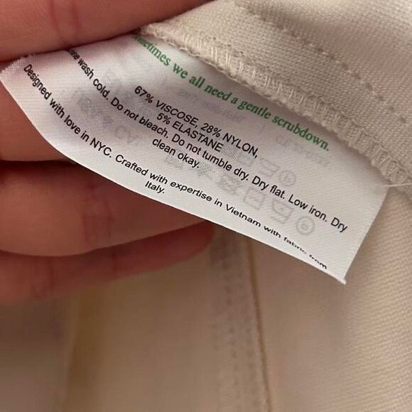 M.M.LaFleur Rashida Cream Ponte Peasant Sleeve Top Minimalist Chic Workwear L - Picture 6 of 8